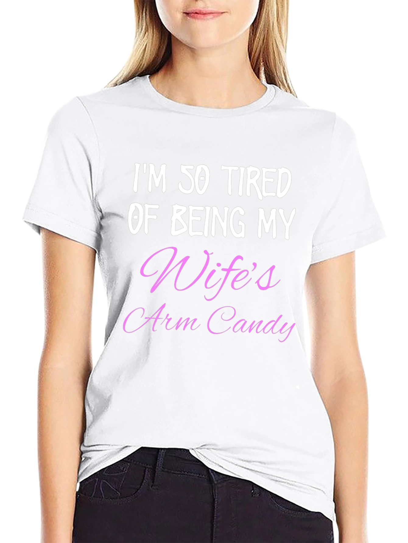 Humorous Wifes Arm Candy Mens Tee