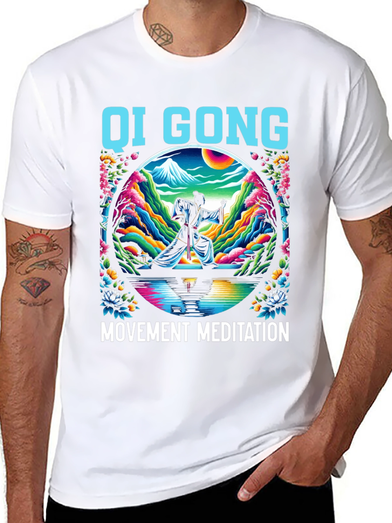 Qi Gong Movement Meditation Graphic T-Shirt