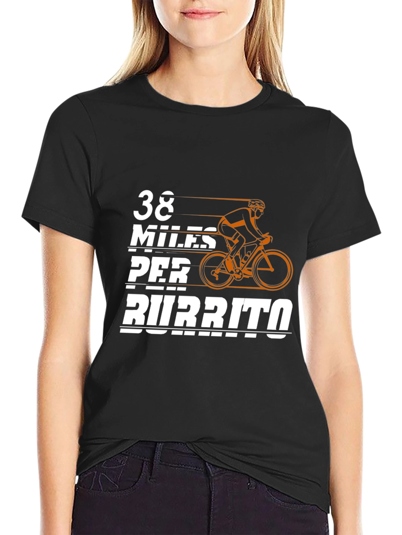 38 Miles Per Burrito Cyclist T-Shirt