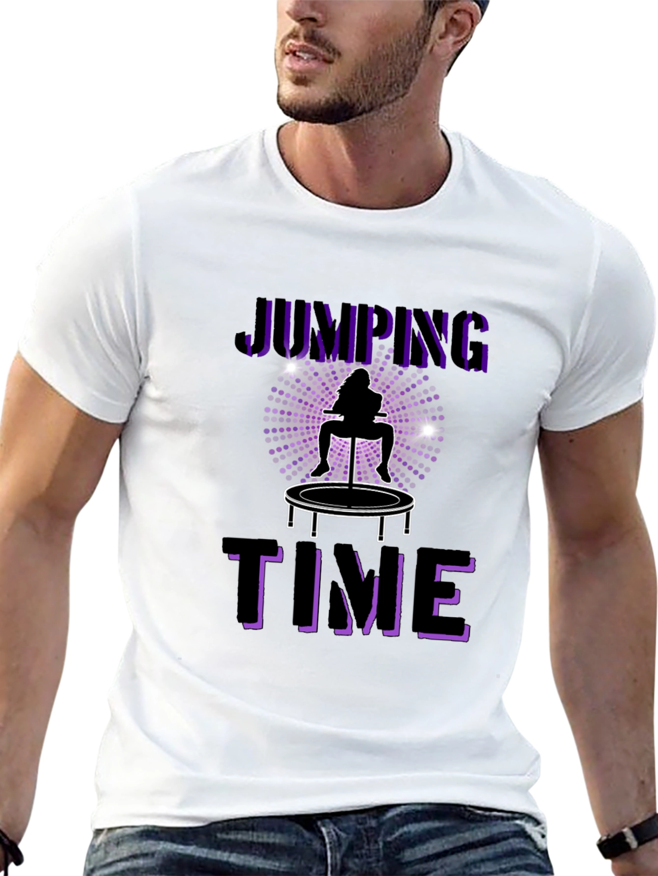 Jumping Time Graphic Tee - Fun & Stylish!