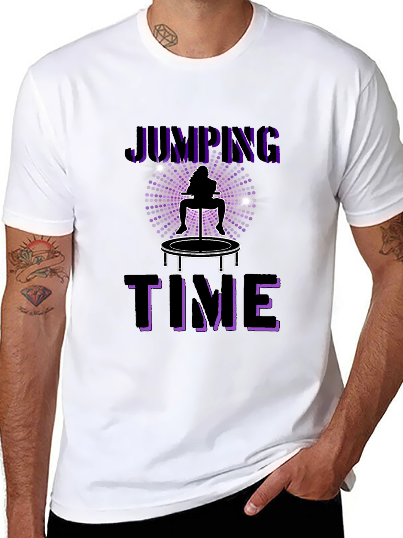 Jumping Time Graphic Tee - Fun & Stylish!