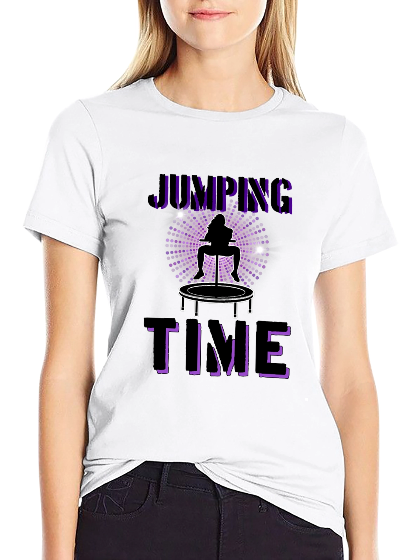 Jumping Time Graphic Tee - Fun & Stylish!