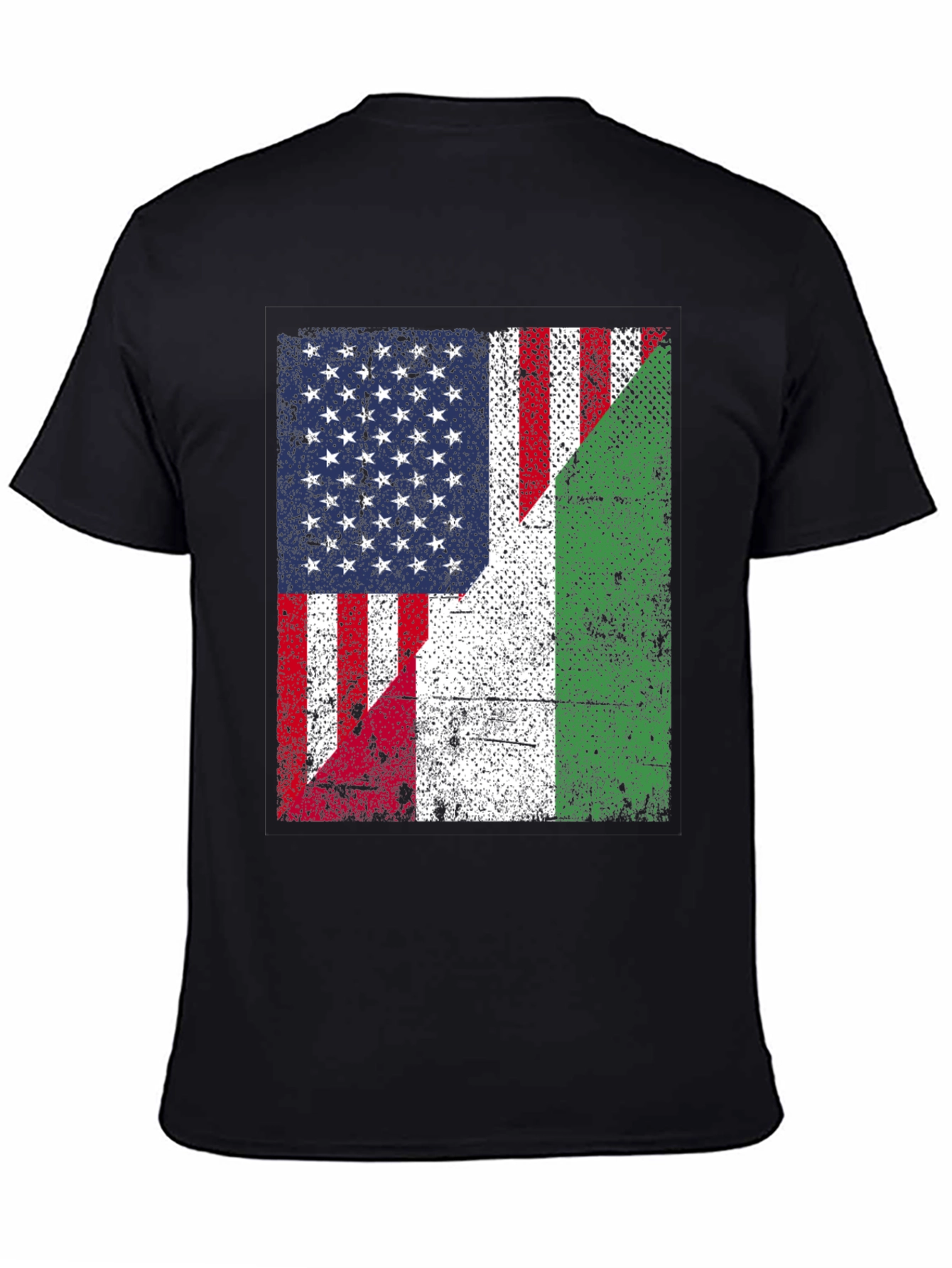 USA & Italy Flag T-Shirt