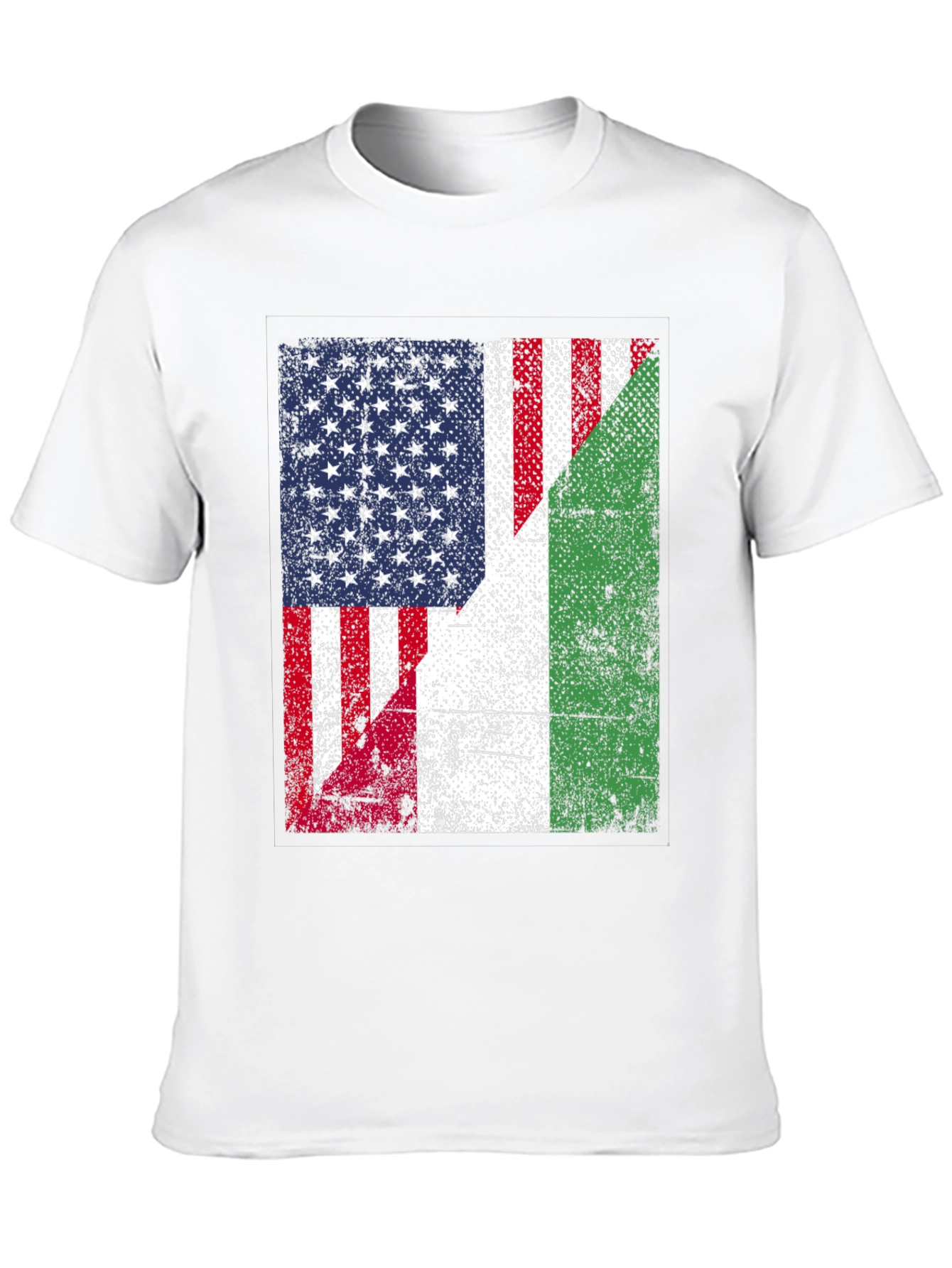 USA & Italy Flag T-Shirt