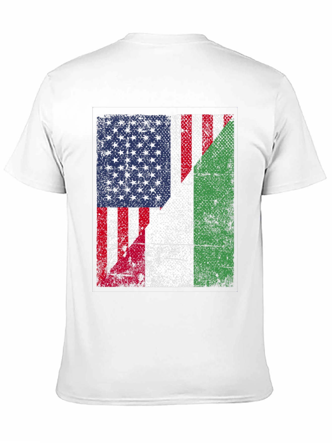 USA & Italy Flag T-Shirt