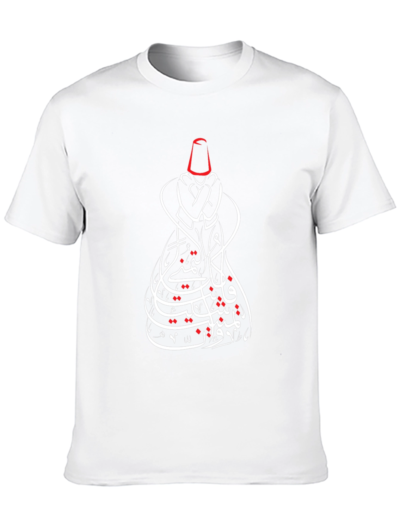 Mystic Whirling Dervish Graphic Tee - Black Cotton T-Shirt