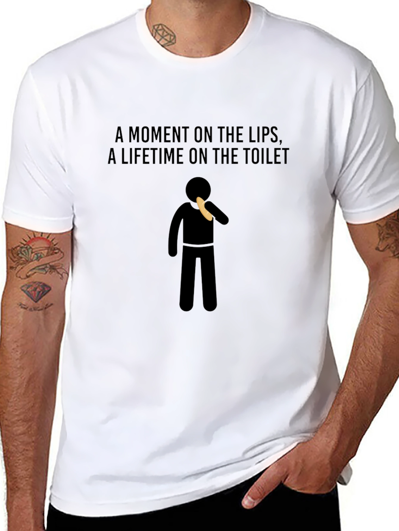Funny A Moment on the Lips Graphic Tee