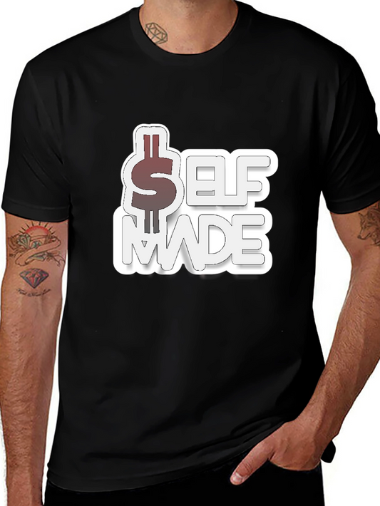 Self Made Black Graphic T-Shirt
