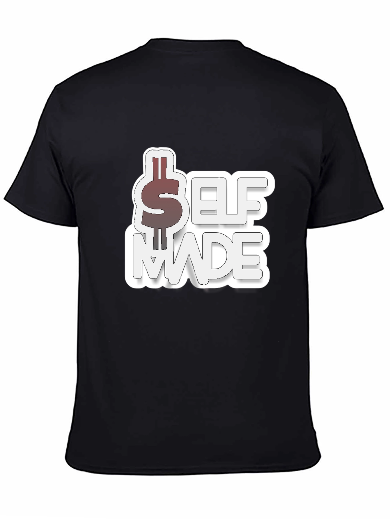 Self Made Black Graphic T-Shirt