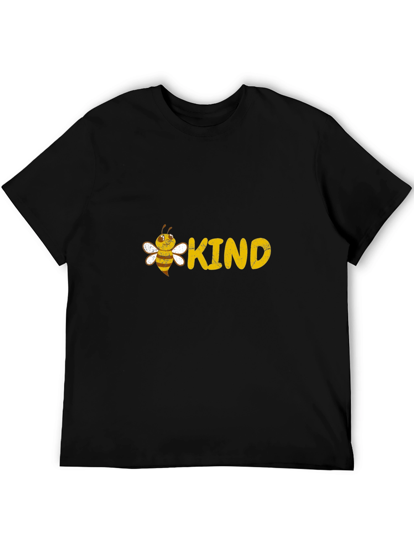 Bee Kind Graphic Tee - Black Cotton T-Shirt