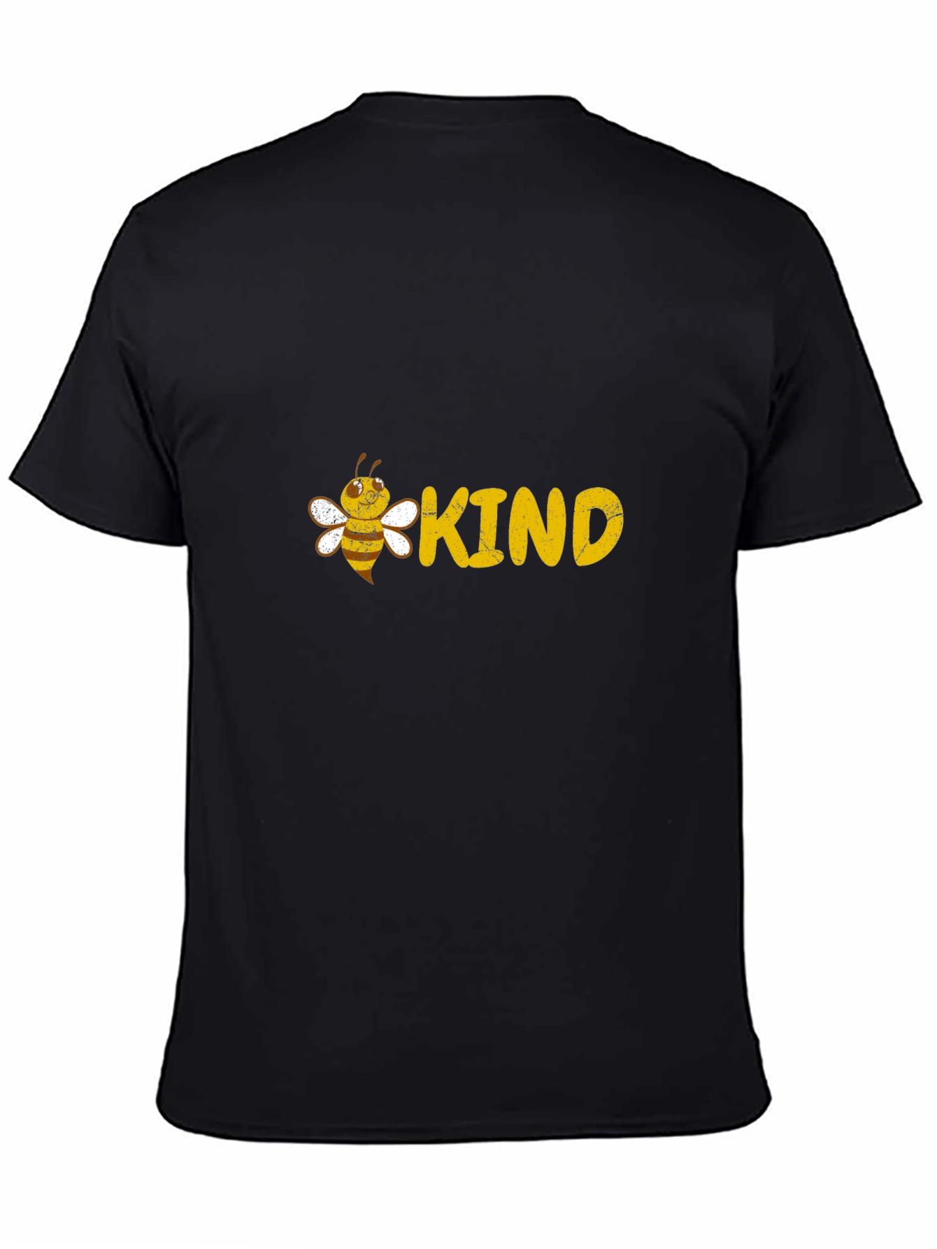 Bee Kind Graphic Tee - Black Cotton T-Shirt
