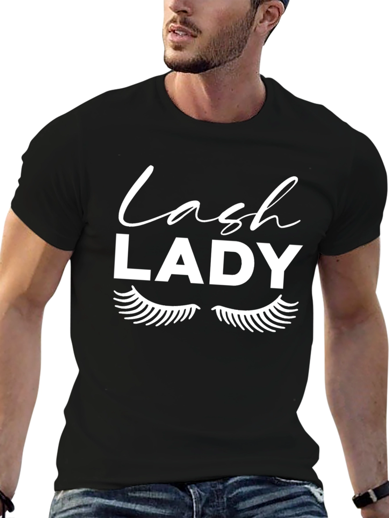 Lash Lady Graphic Tee - Stylish Eyelash Design