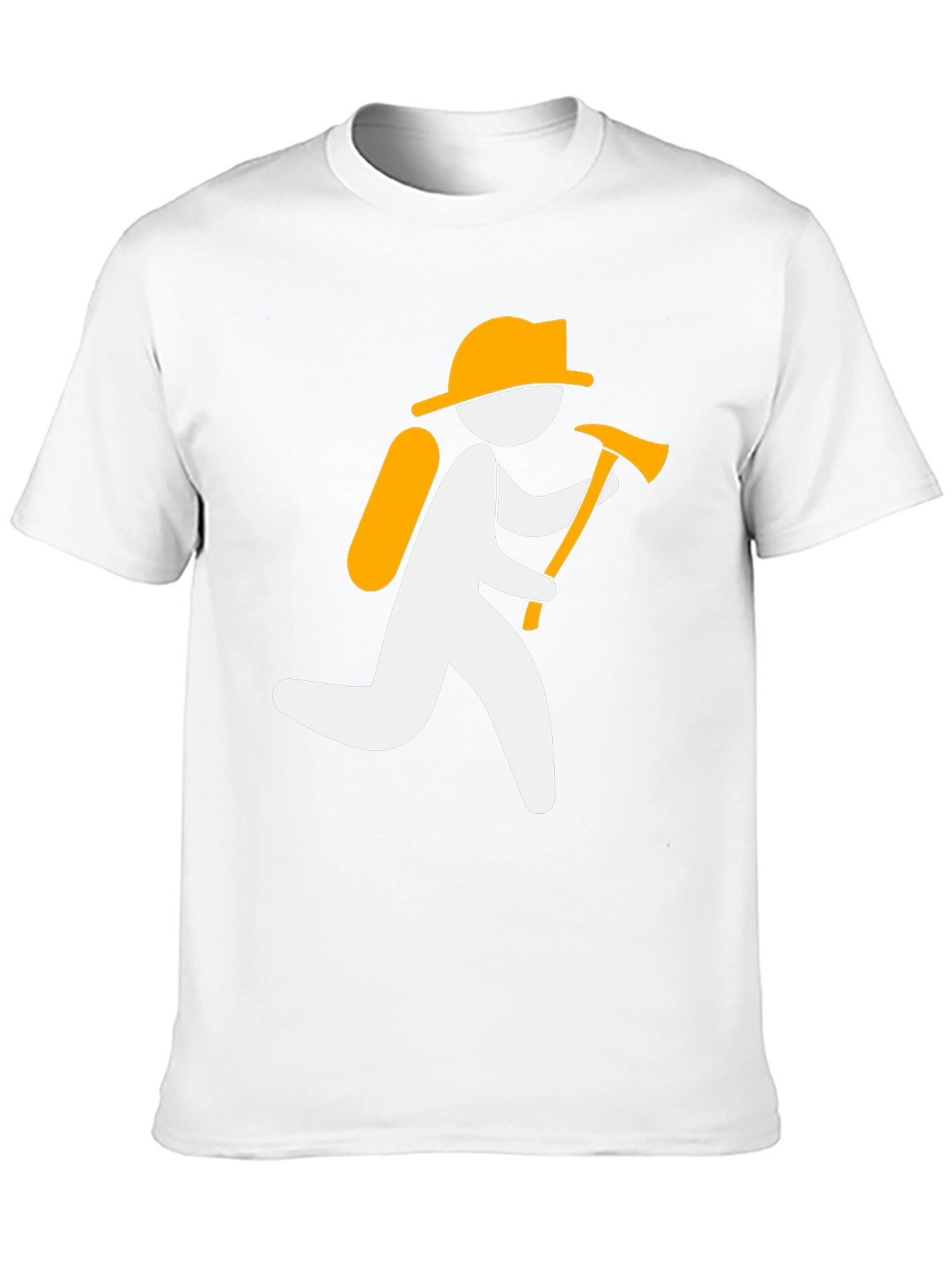 Firefighter Graphic Tee - Black Cotton T-Shirt