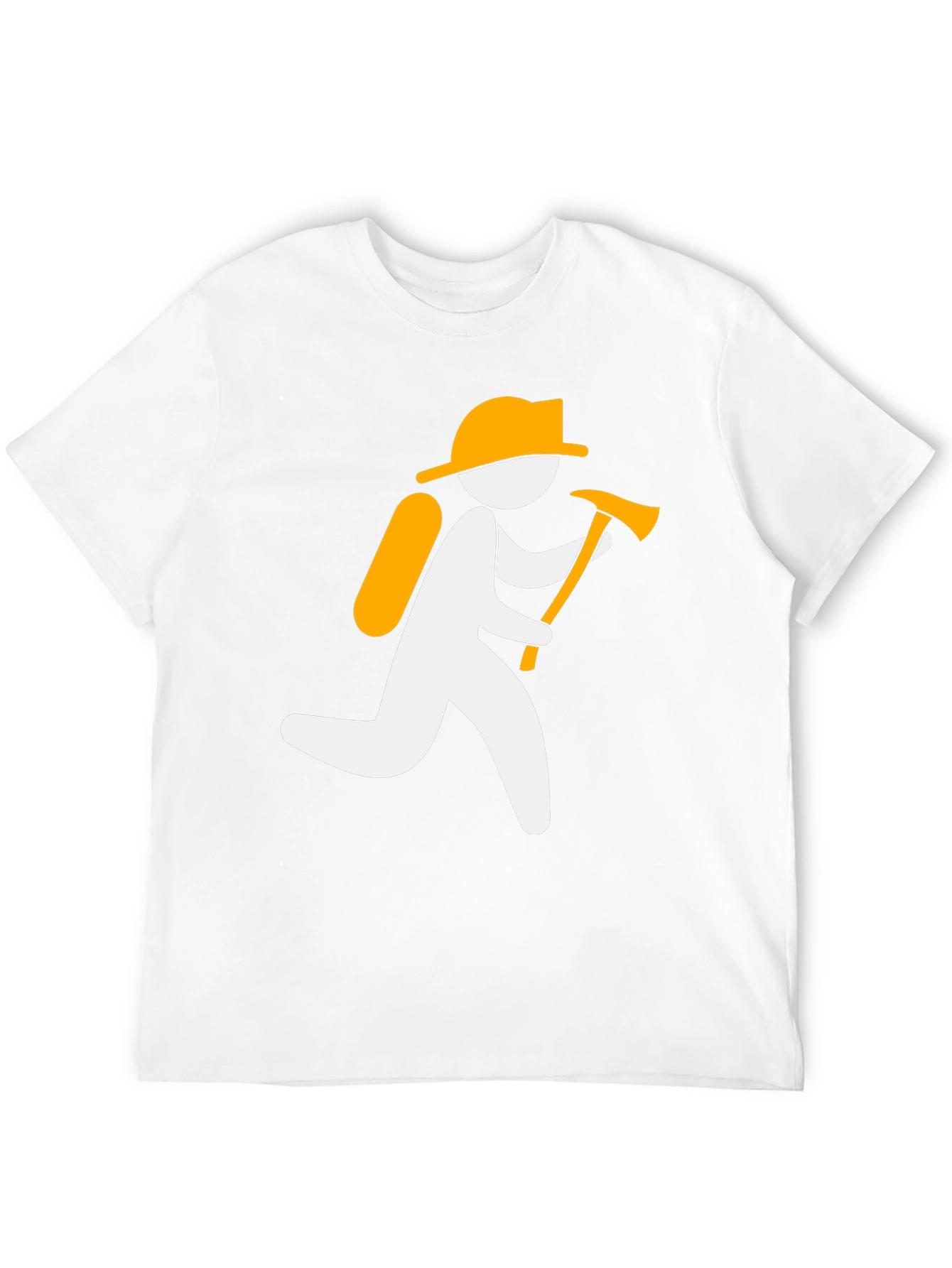 Firefighter Graphic Tee - Black Cotton T-Shirt