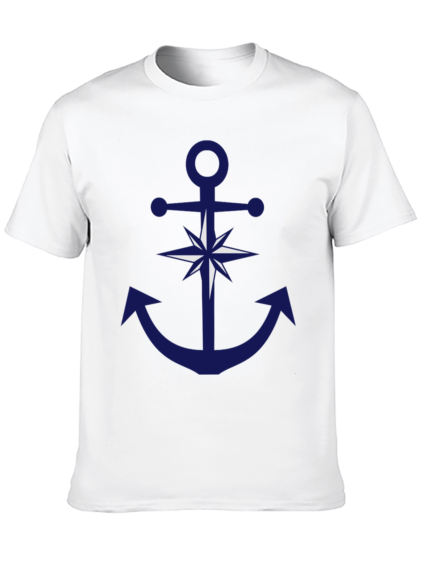 Nautical Anchor Compass Graphic T-Shirt