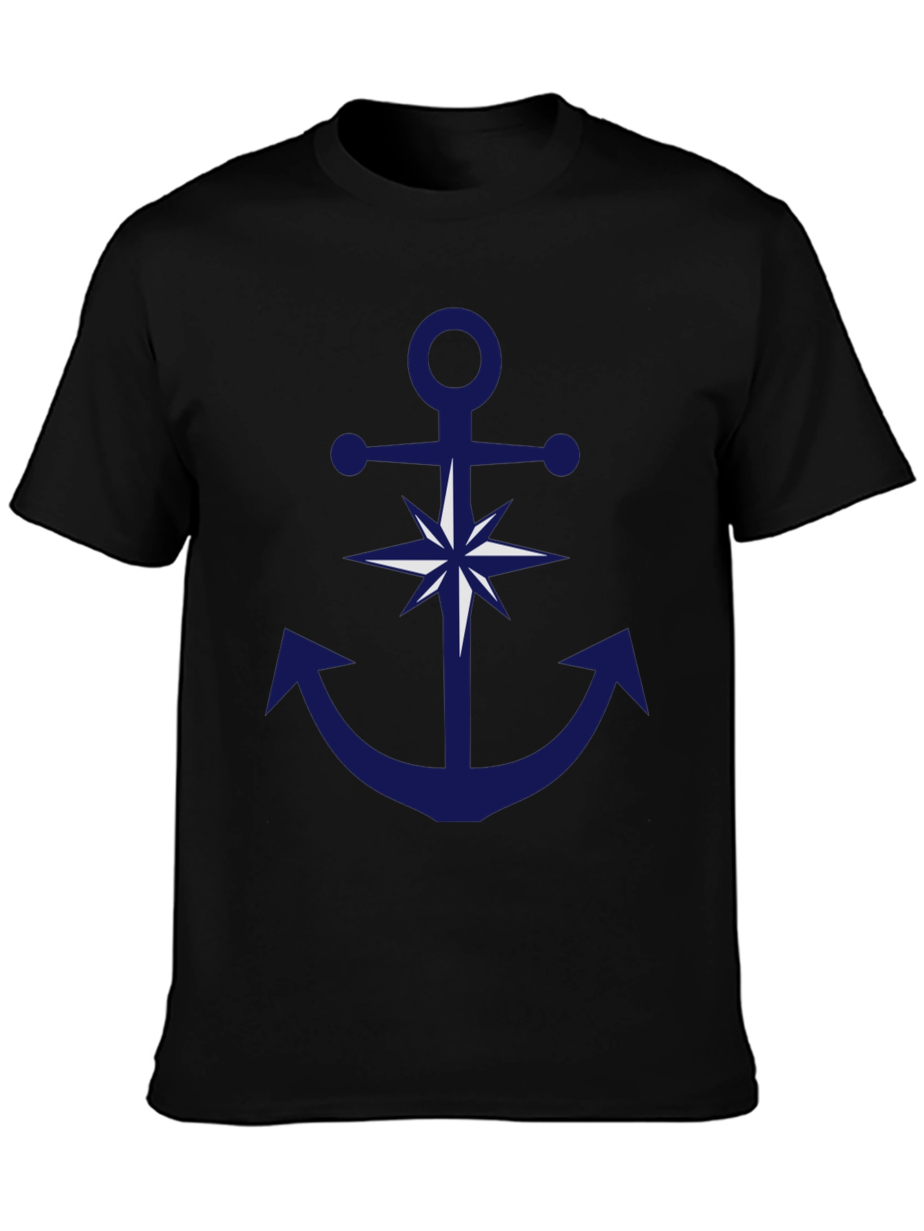 Nautical Anchor Compass Graphic T-Shirt