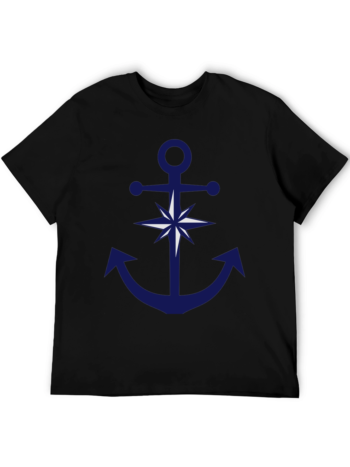Nautical Anchor Compass Graphic T-Shirt