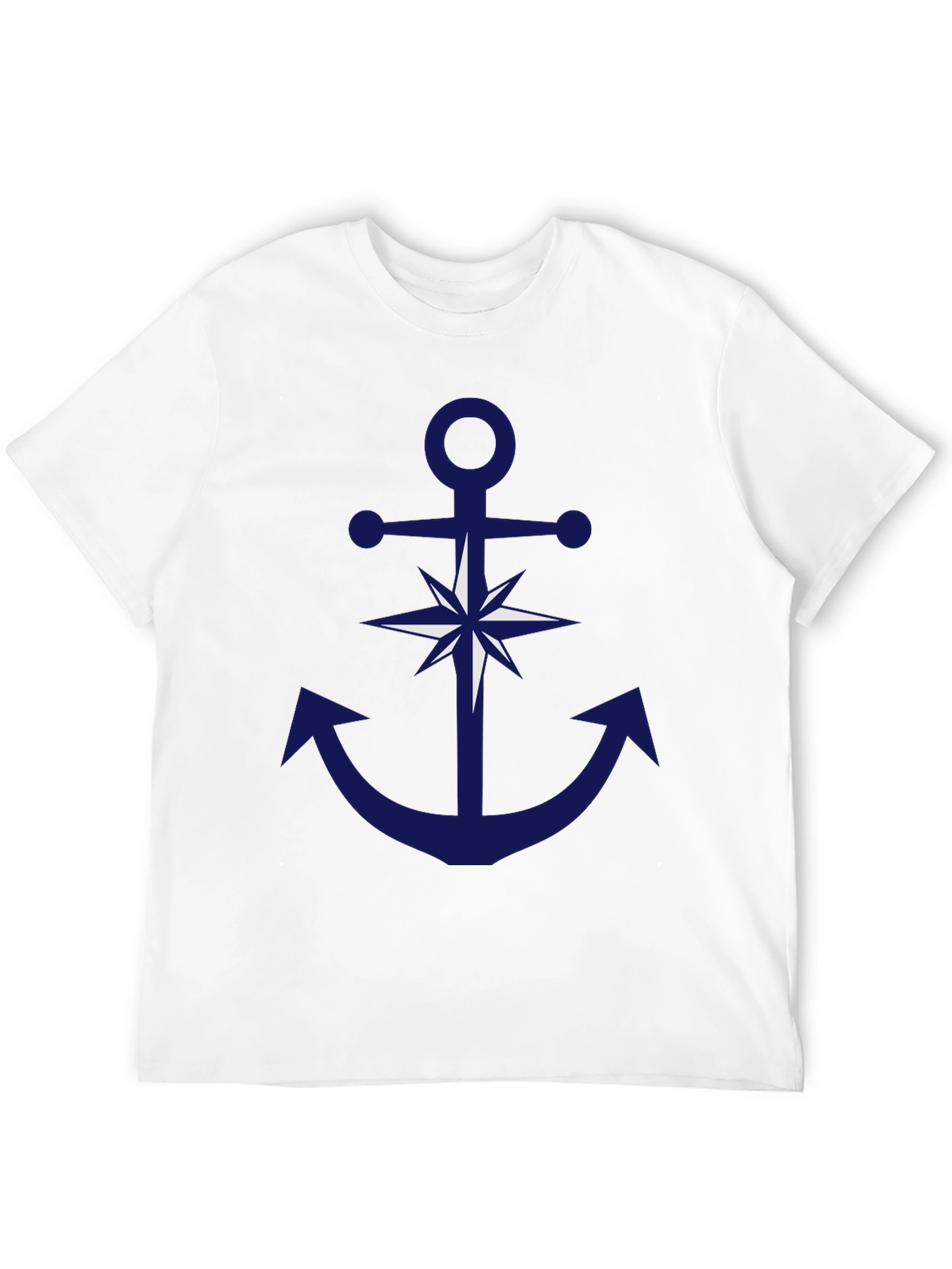 Nautical Anchor Compass Graphic T-Shirt