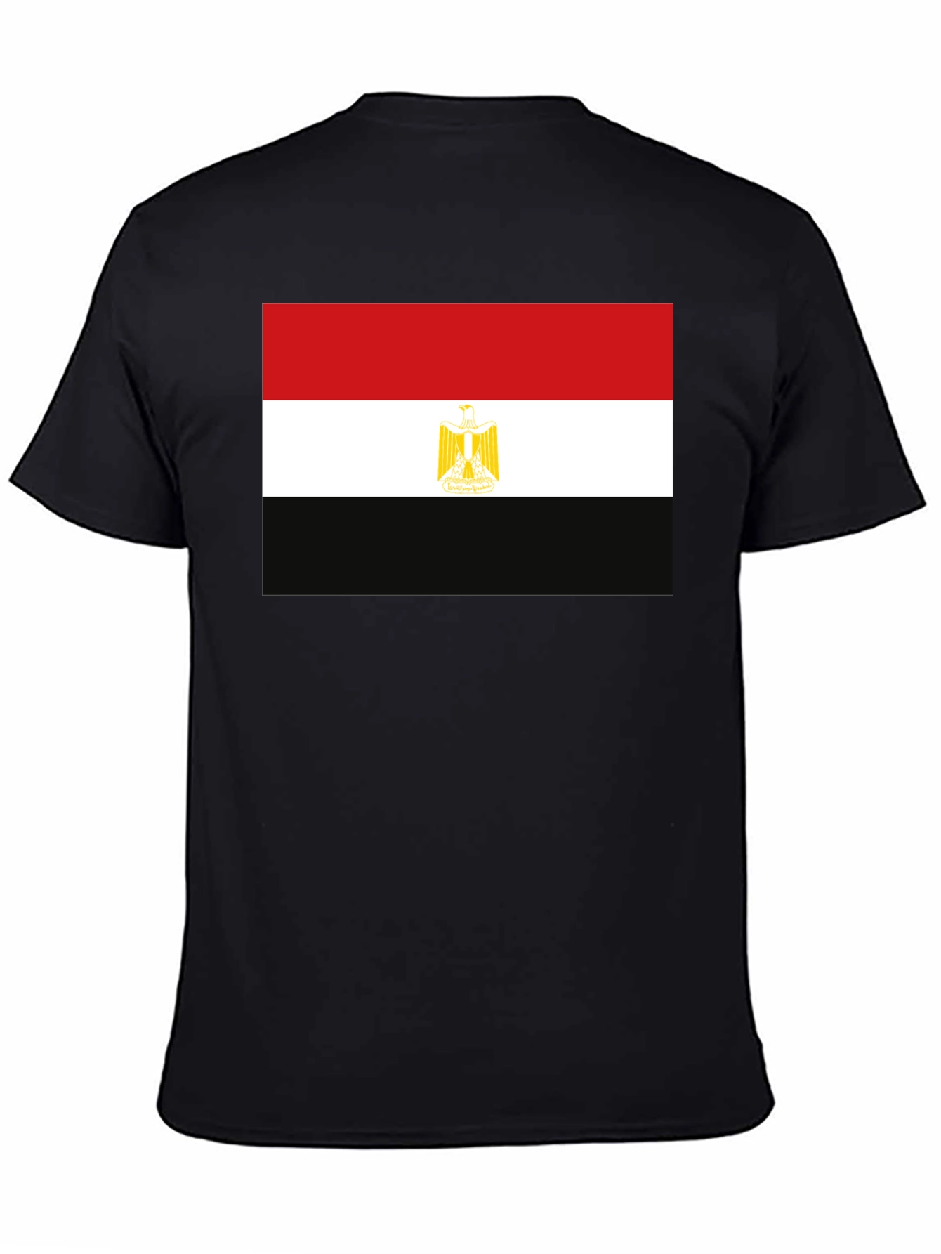 Egypt Flag Graphic T-Shirt - Black Cotton Tee