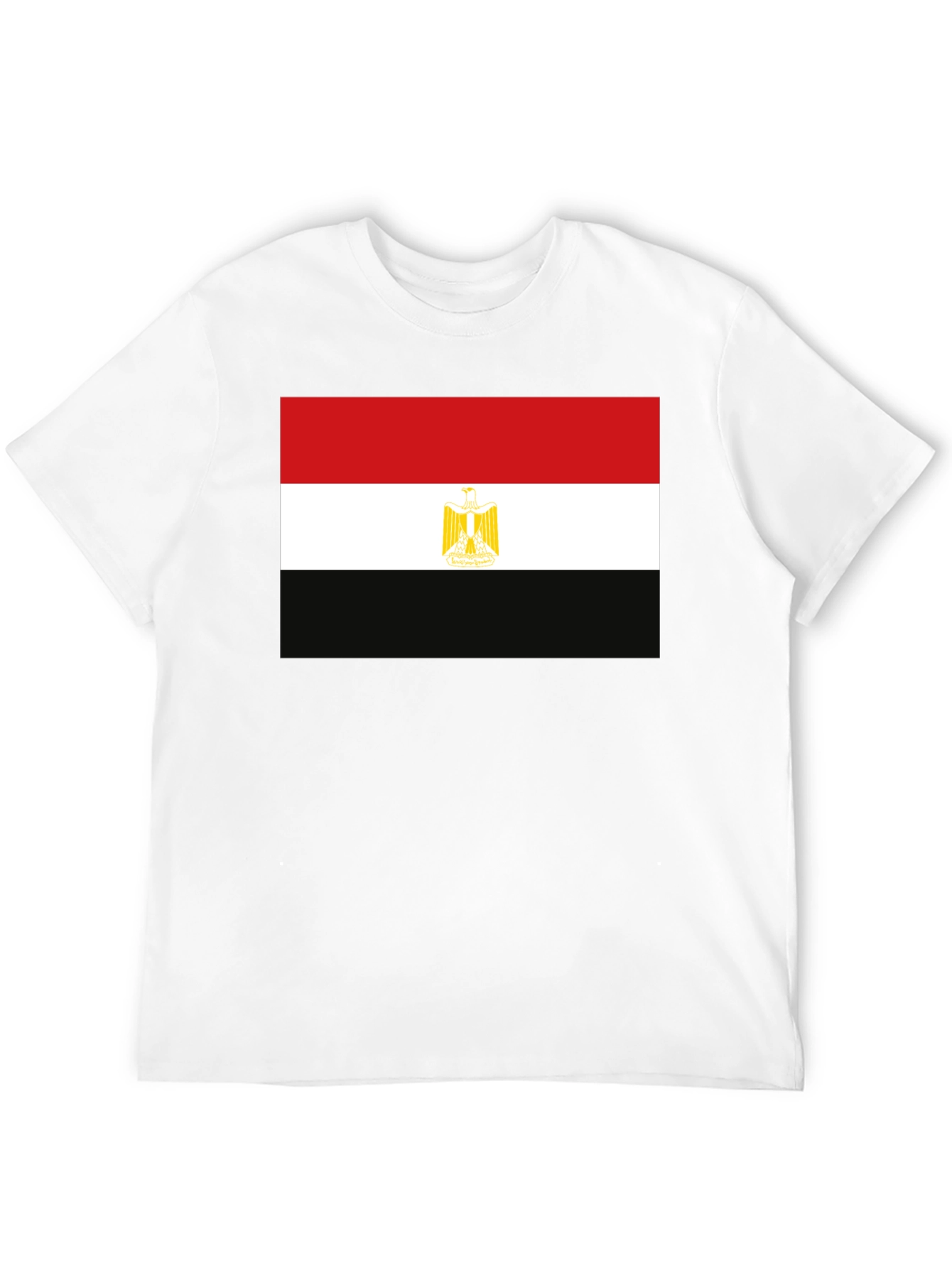 Egypt Flag Graphic T-Shirt - Black Cotton Tee