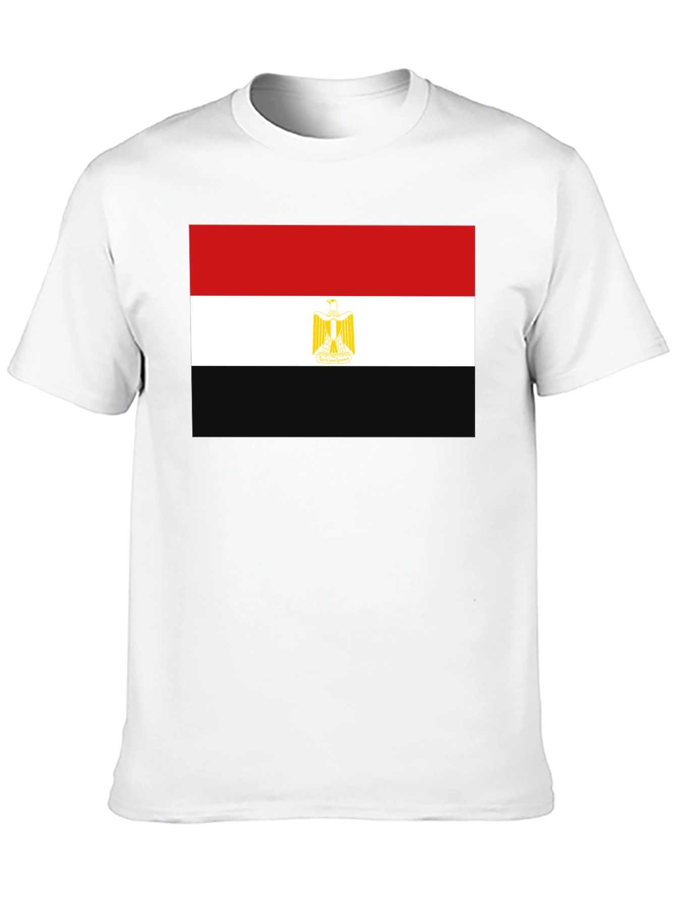Egypt Flag Graphic T-Shirt - Black Cotton Tee