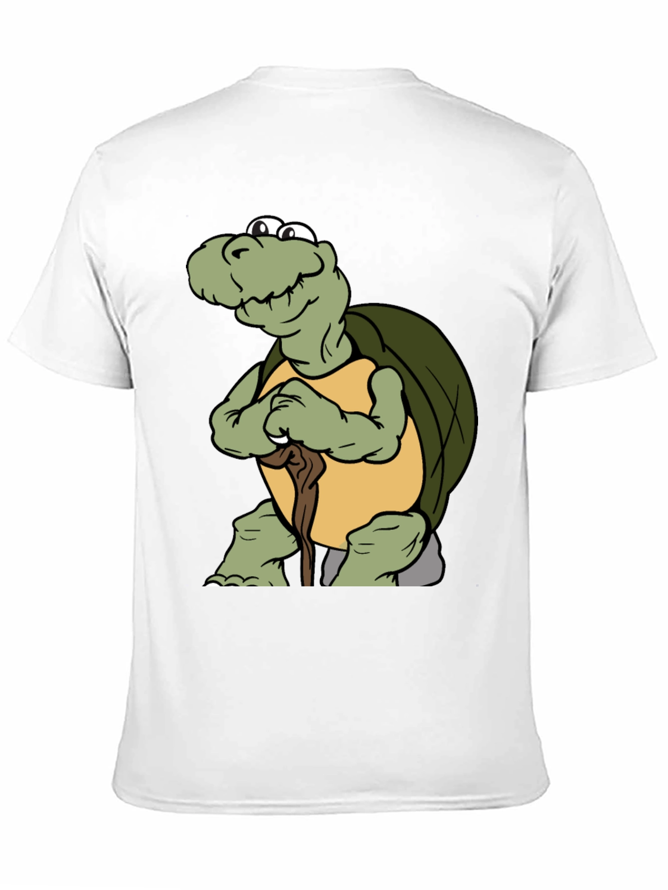 Funny Turtle Cartoon Black T-Shirt