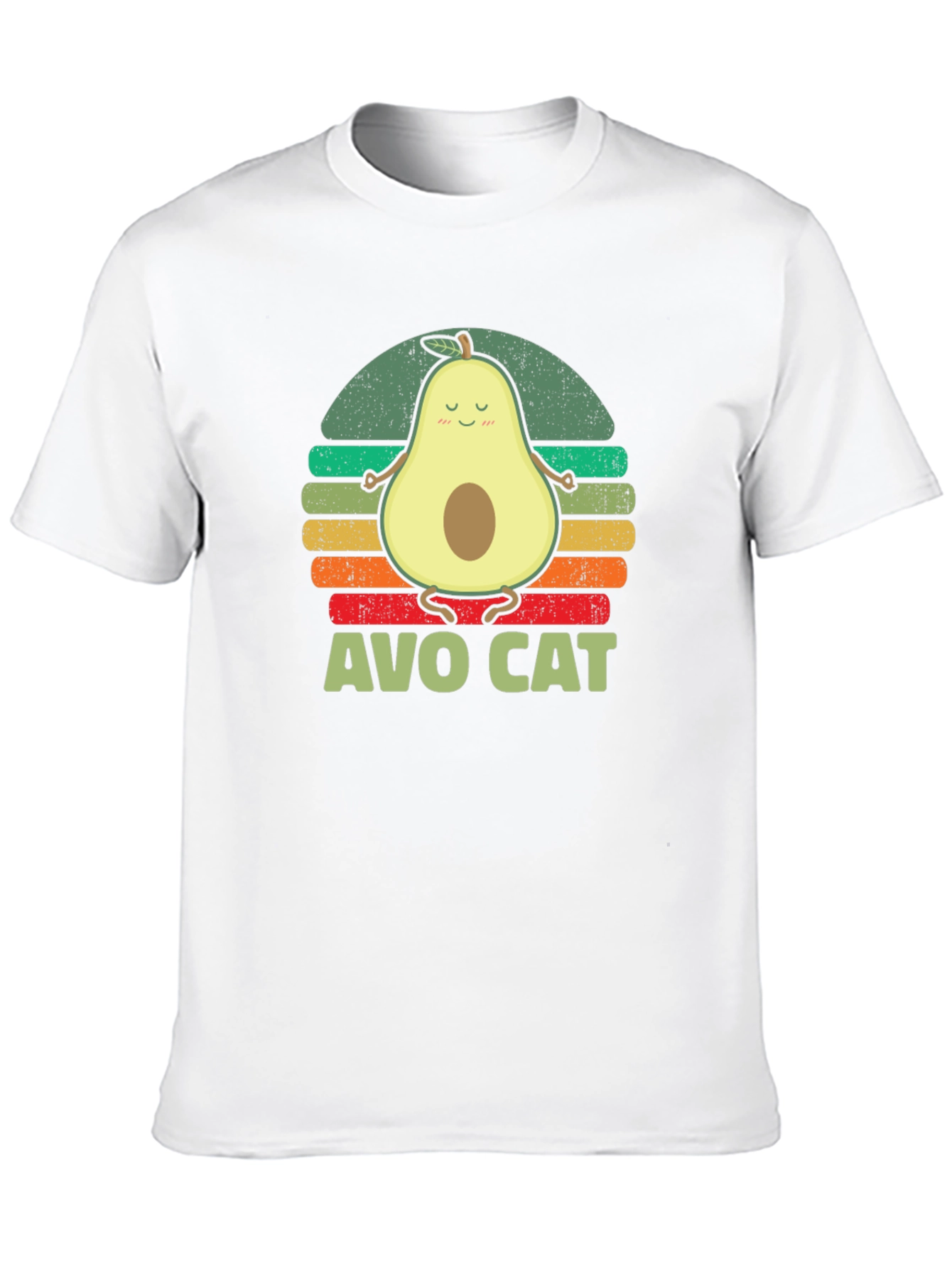 Avo Cat T-Shirt - Avocado Yoga Funny Tee