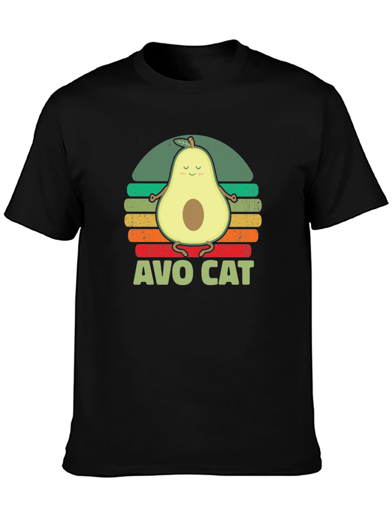 Avo Cat T-Shirt - Avocado Yoga Funny Tee