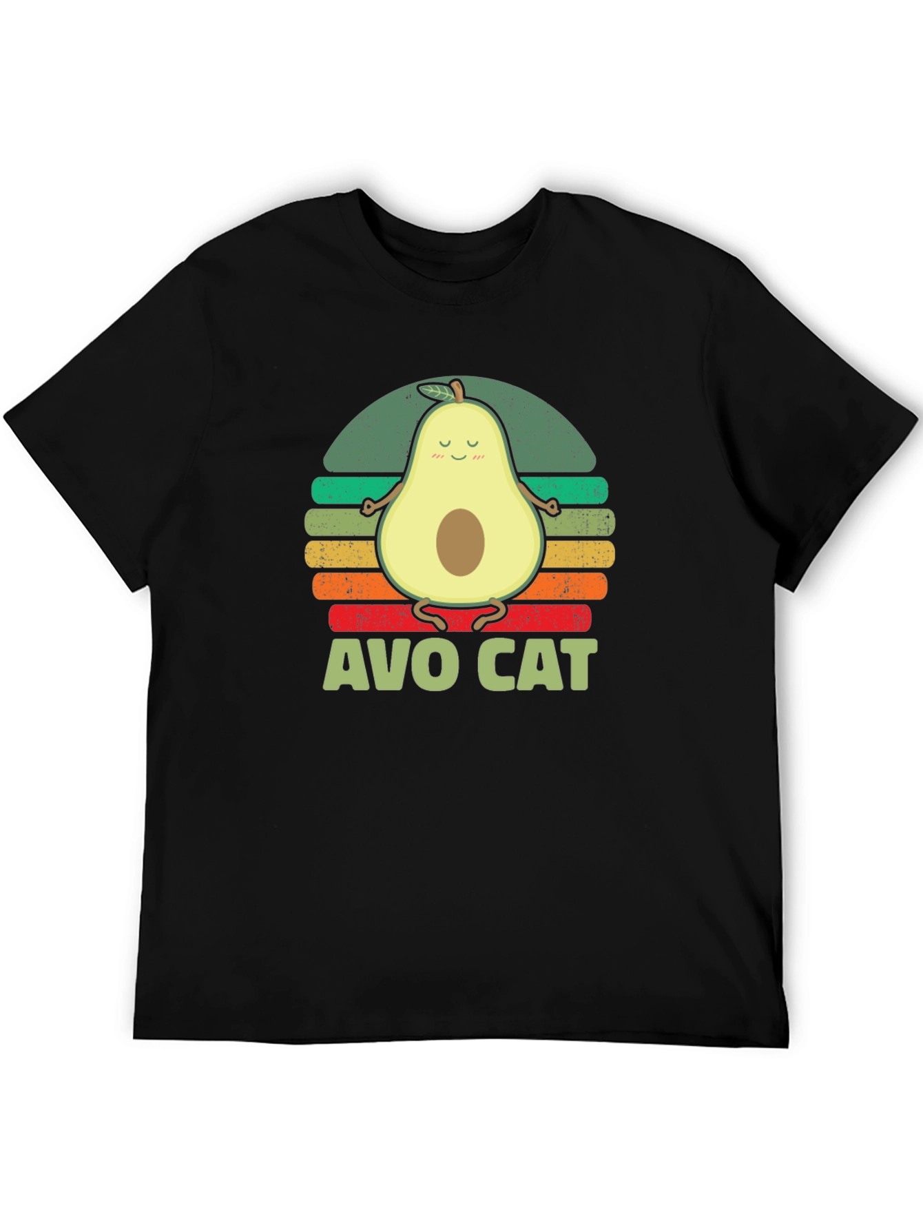 Avo Cat T-Shirt - Avocado Yoga Funny Tee