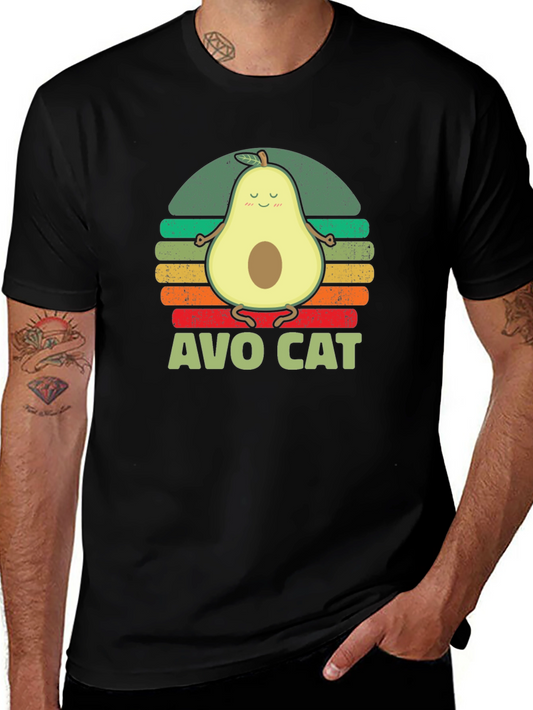 Avo Cat T-Shirt - Avocado Yoga Funny Tee