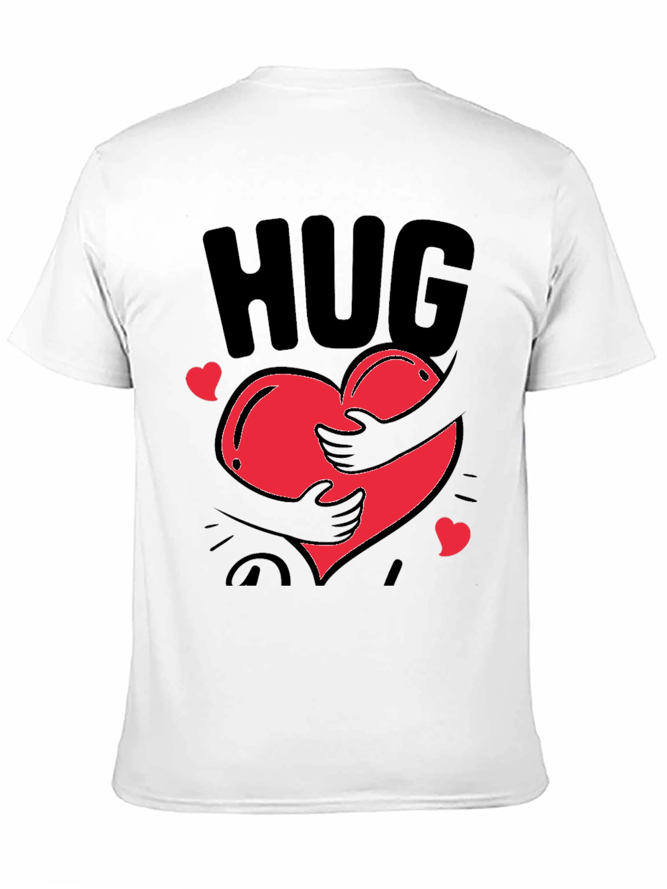 Hug Heart Graphic Tee - Trendy Comfort