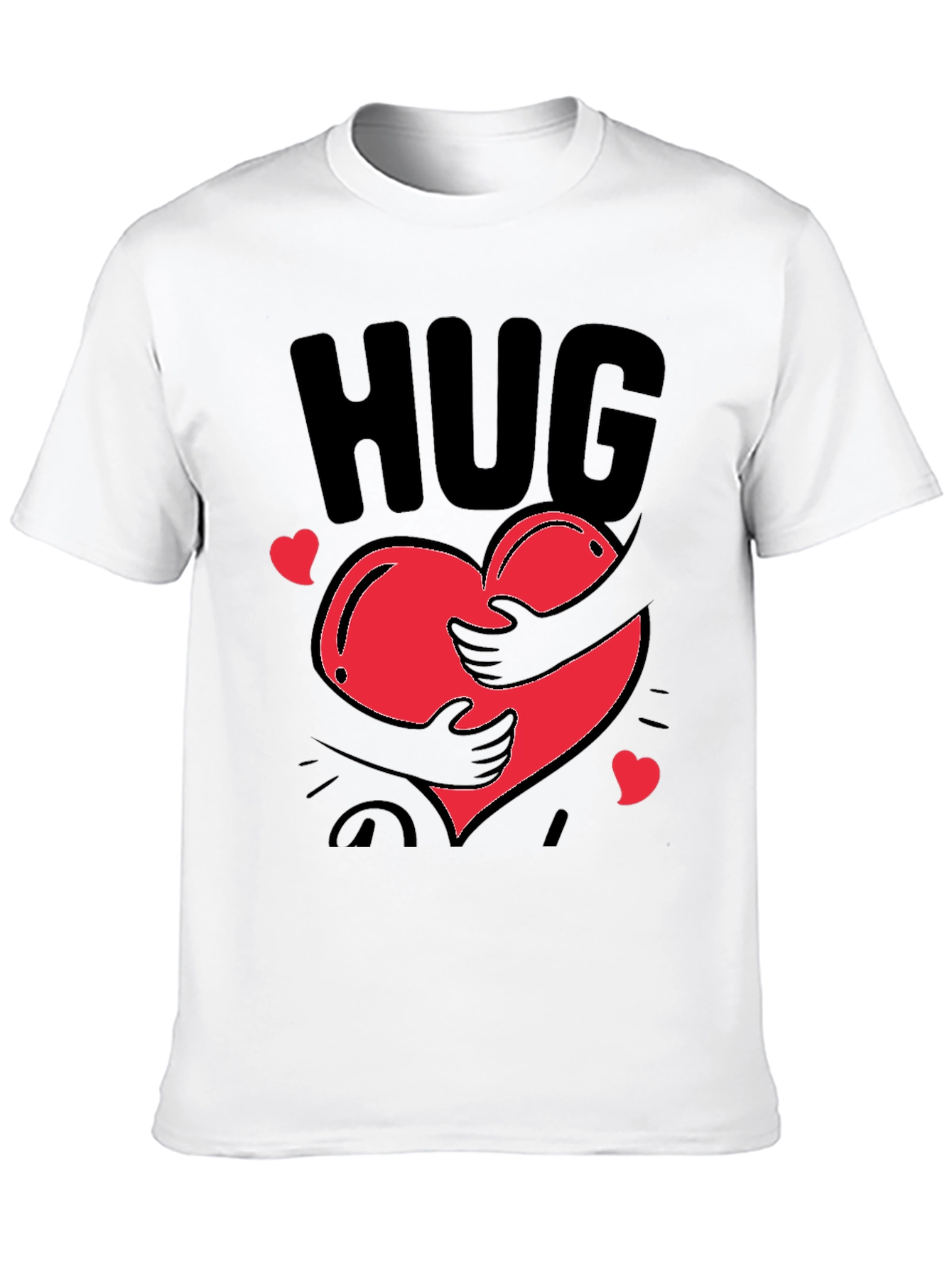 Hug Heart Graphic Tee - Trendy Comfort