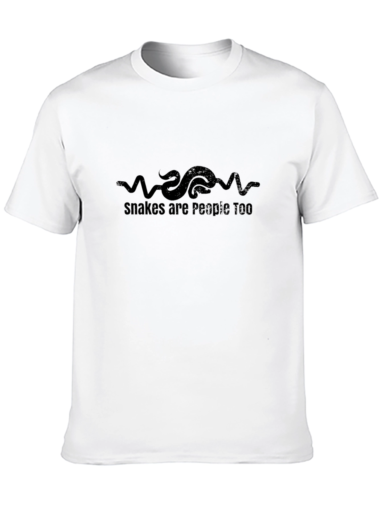 Snakes are People Too - Graphic Tee - Black