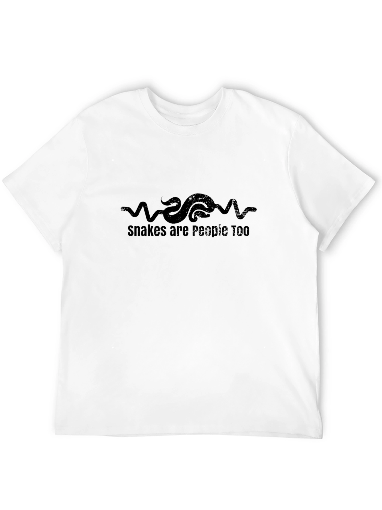 Snakes are People Too - Graphic Tee - Black