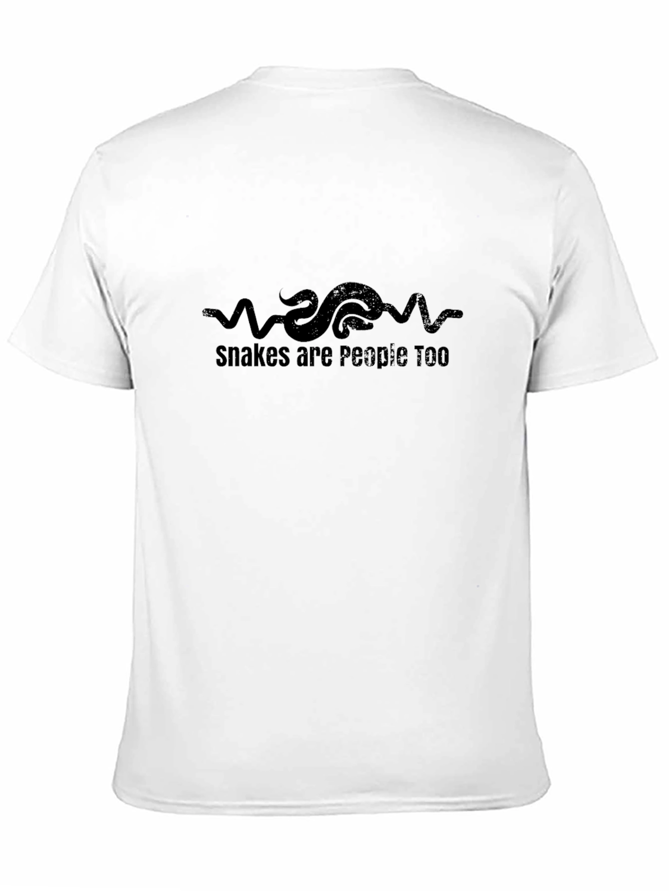 Snakes are People Too - Graphic Tee - Black