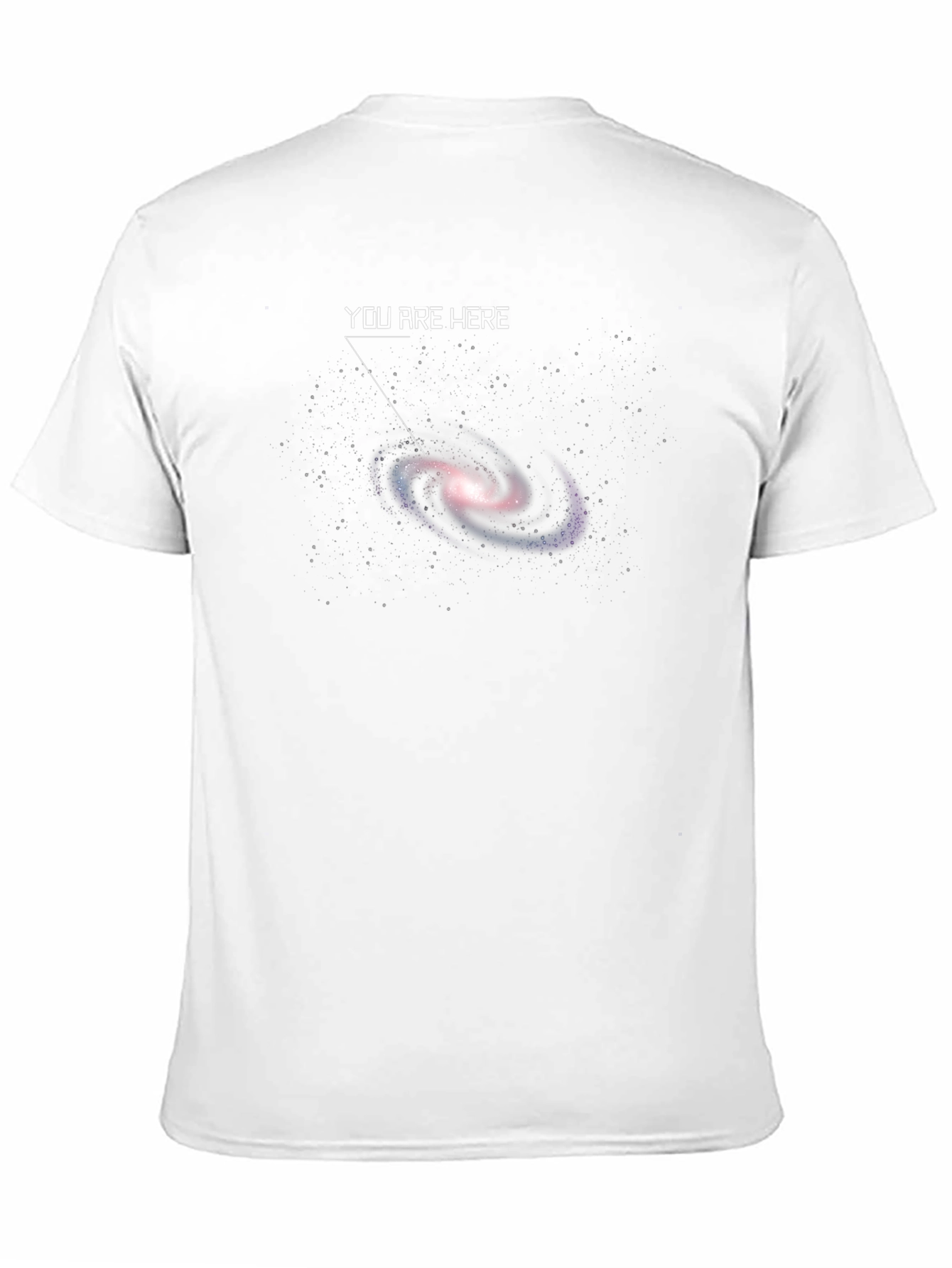 You Are Here Galaxy Graphic T-Shirt - Black