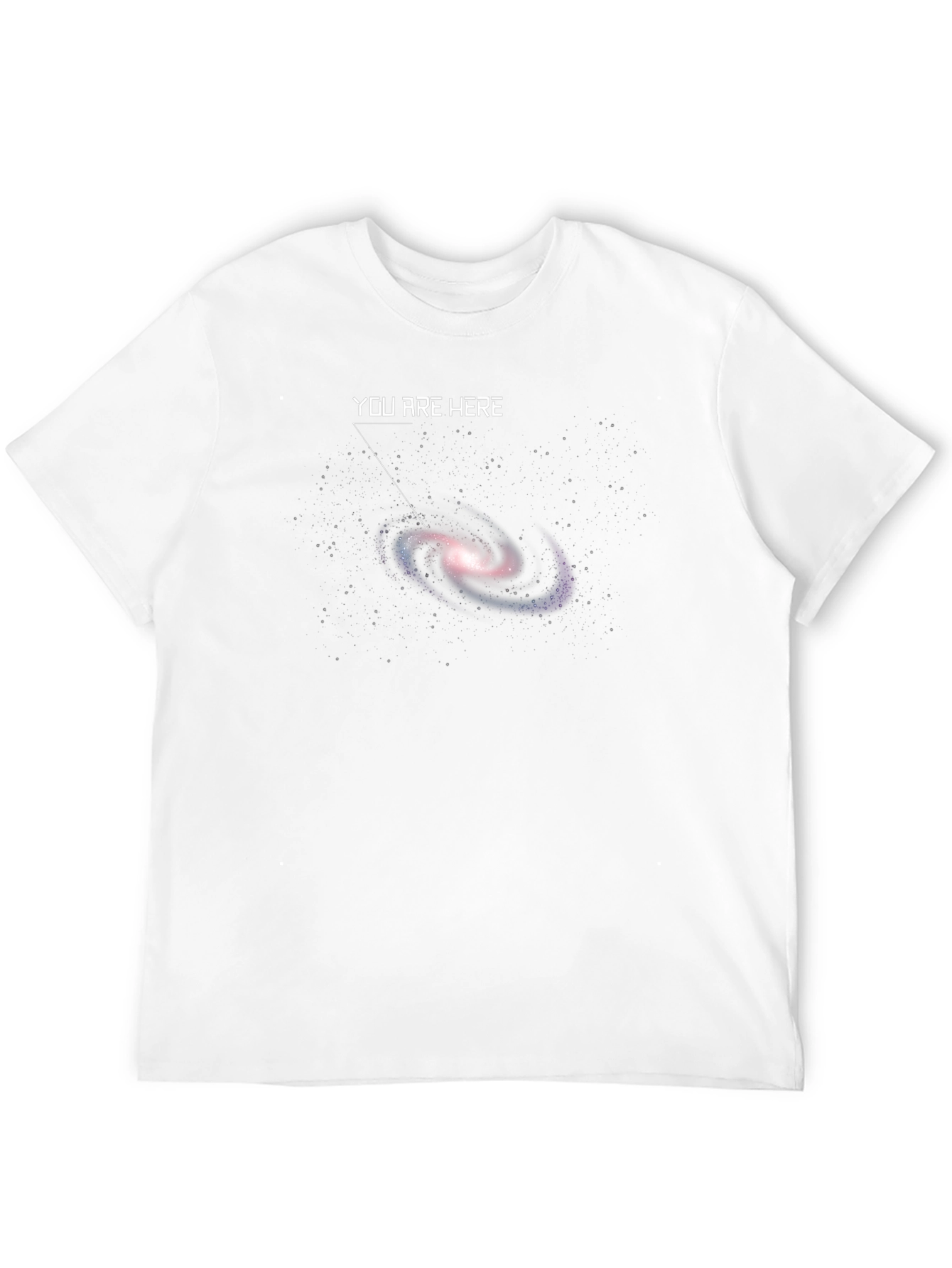 You Are Here Galaxy Graphic T-Shirt - Black