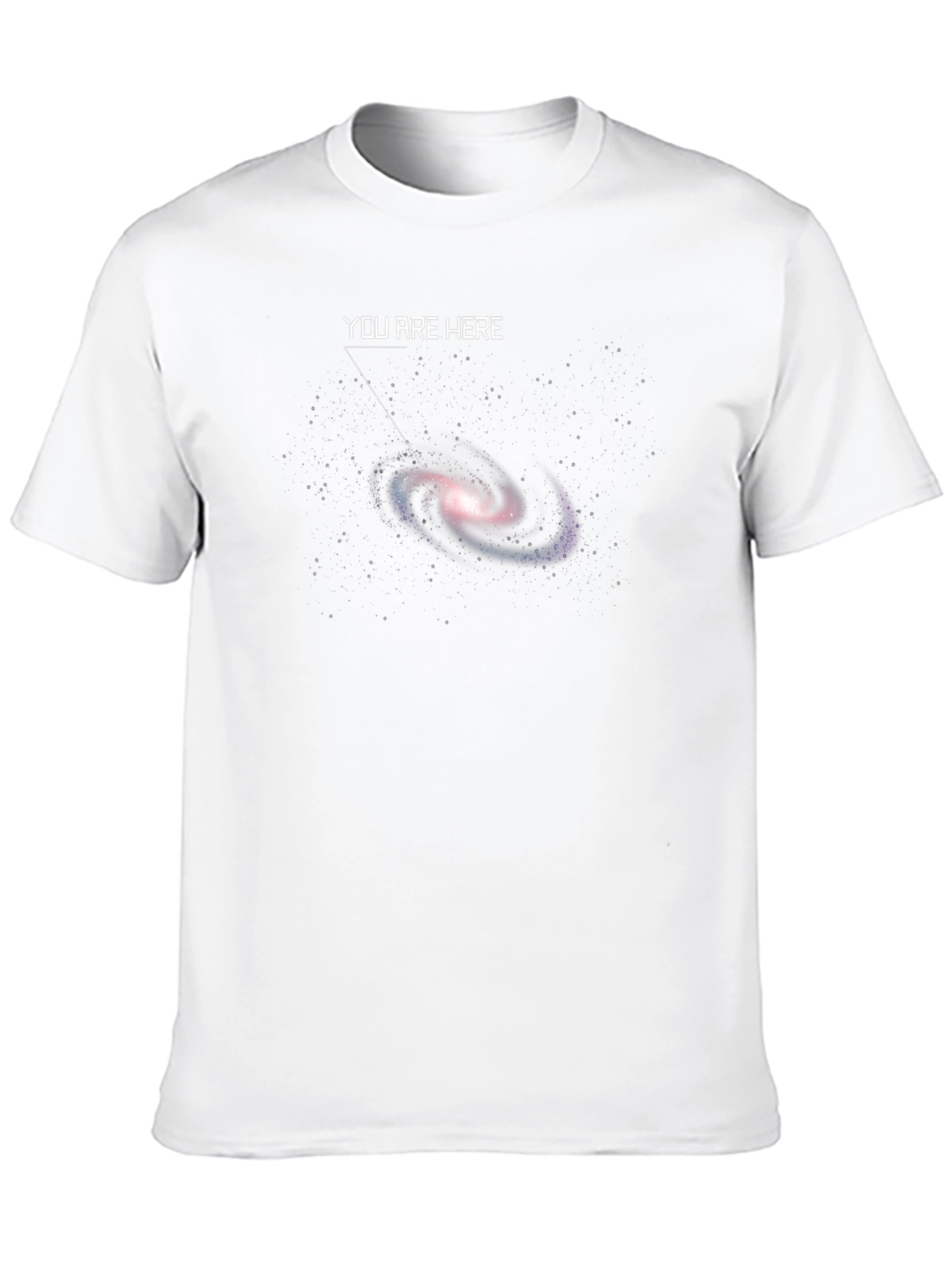 You Are Here Galaxy Graphic T-Shirt - Black