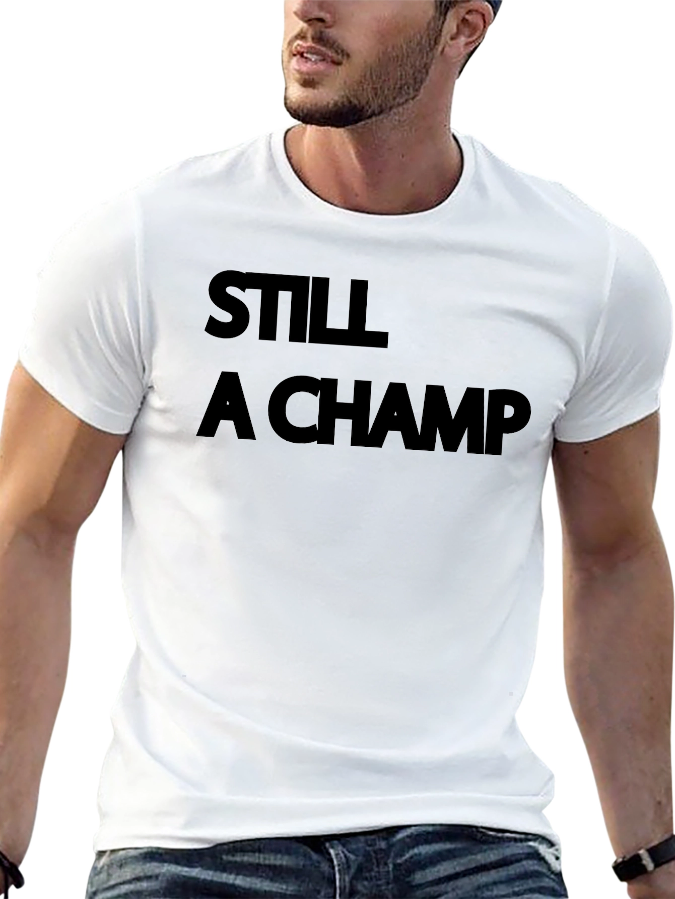 Still A Champ Black Graphic Tee