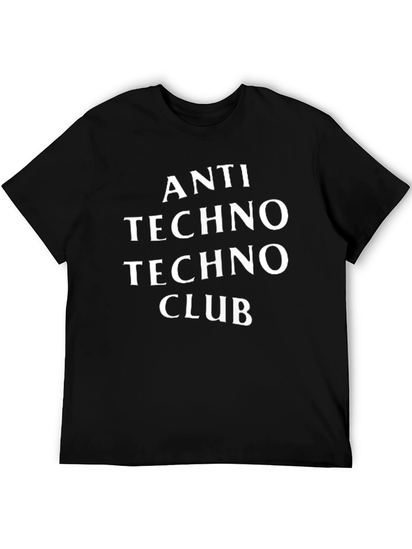 Anti Techno Club Black Graphic Tee