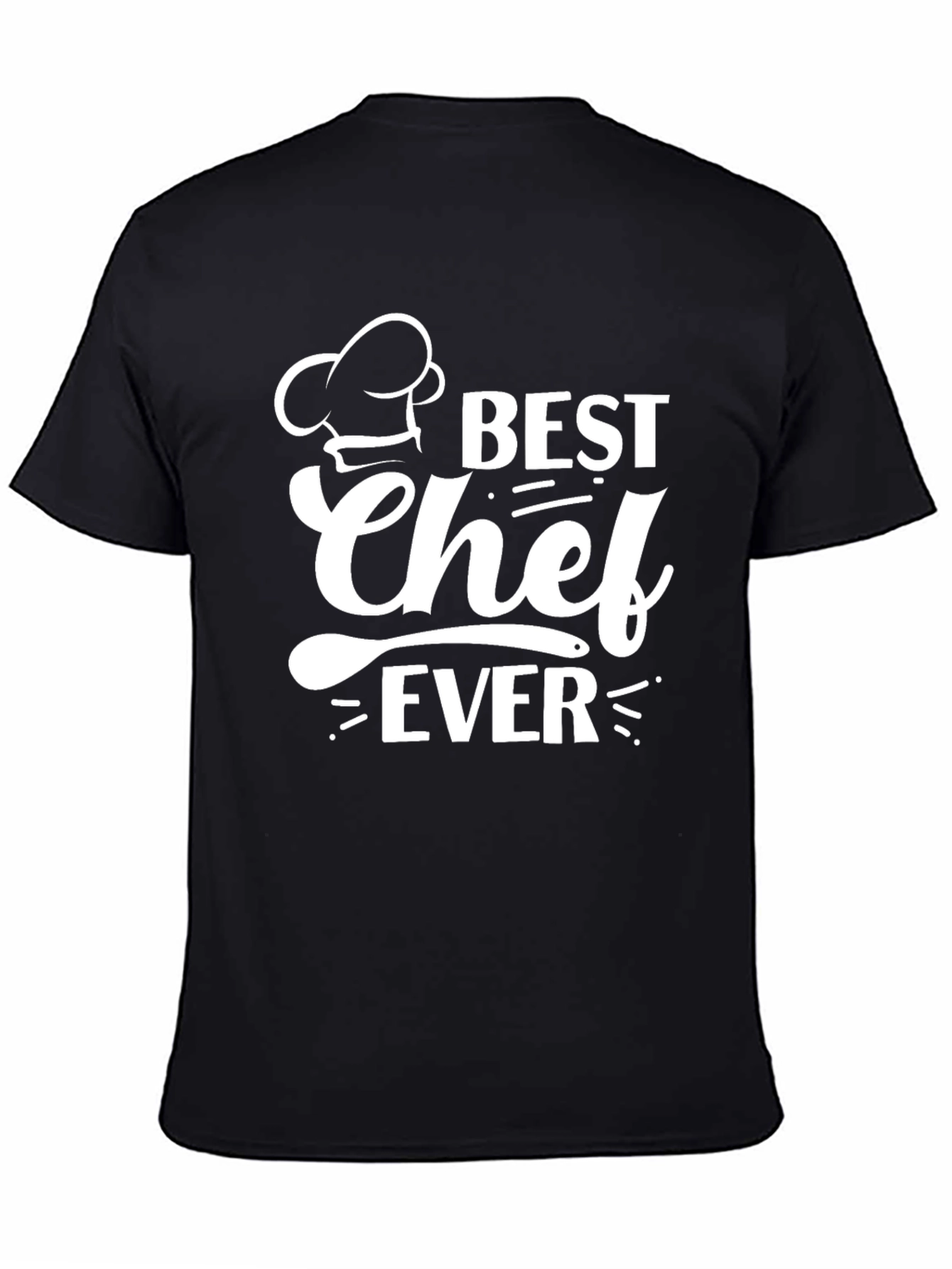 Best Chef Ever T-Shirt - Black Cotton Graphic Tee
