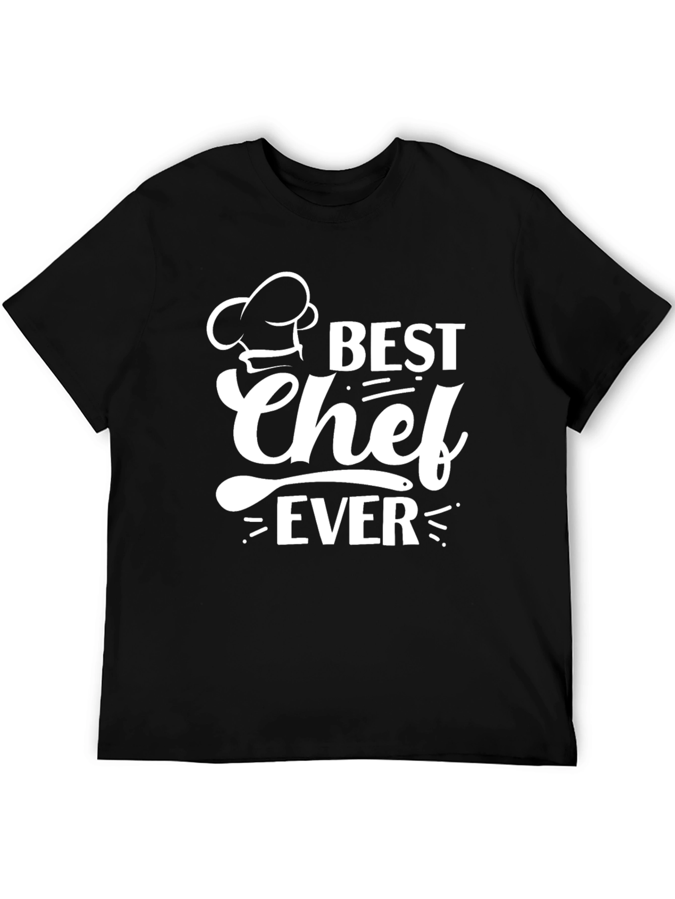 Best Chef Ever T-Shirt - Black Cotton Graphic Tee