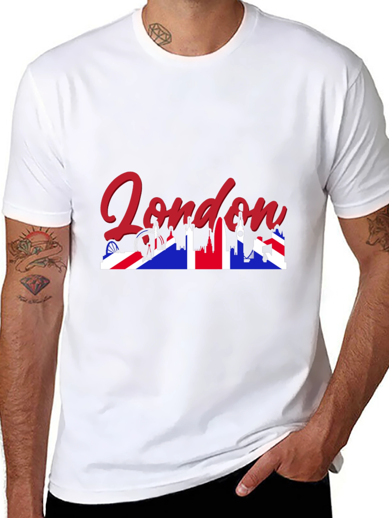 London UK Union Jack Graphic T-Shirt