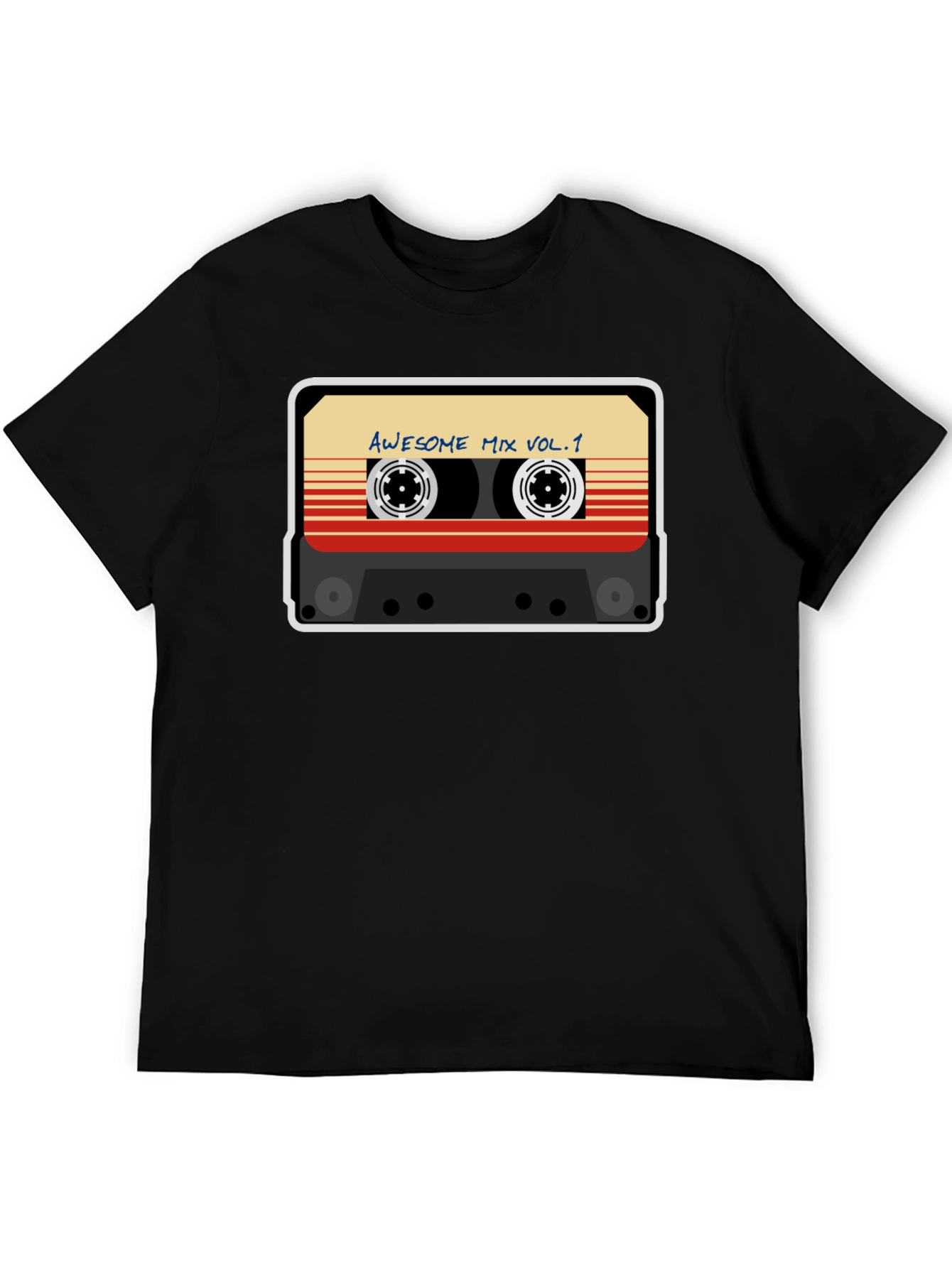 Awesome Mix Vol. 1 Retro Cassette Tape Graphic Tee