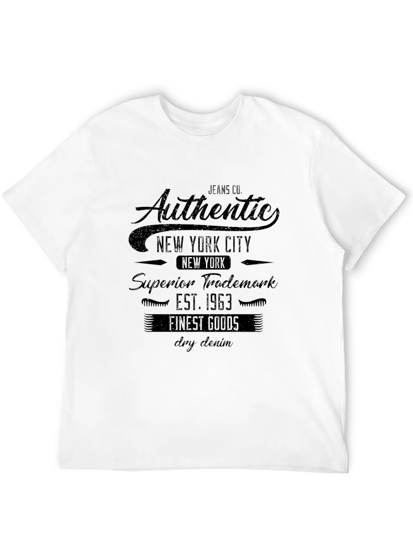 Authentic New York City Black T-Shirt