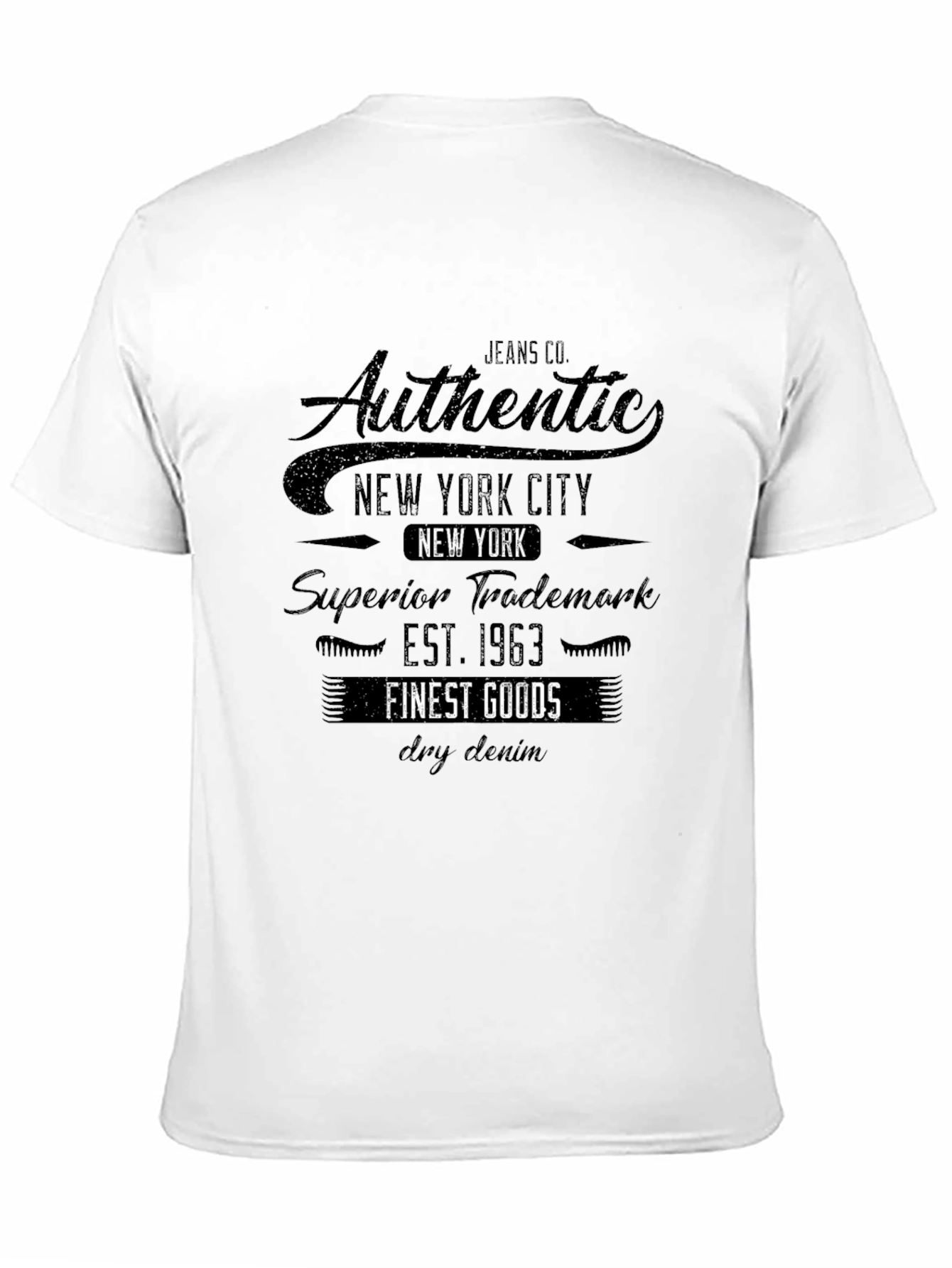 Authentic New York City Black T-Shirt
