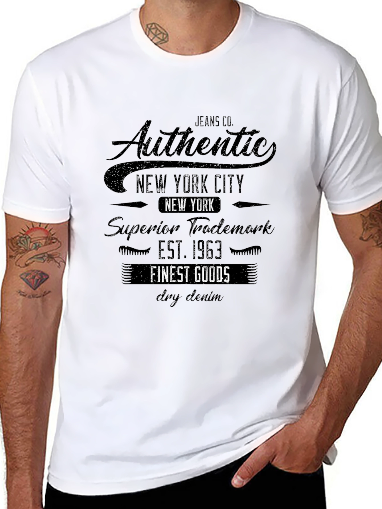 Authentic New York City Black T-Shirt