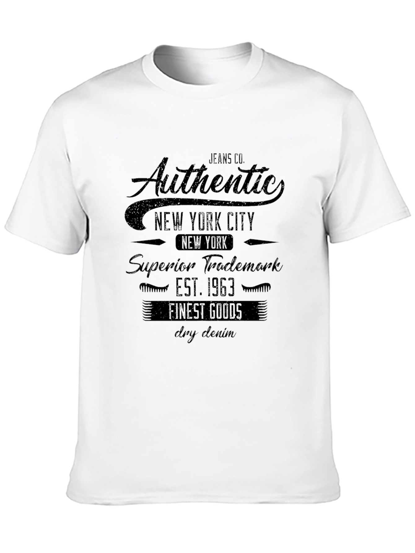 Authentic New York City Black T-Shirt