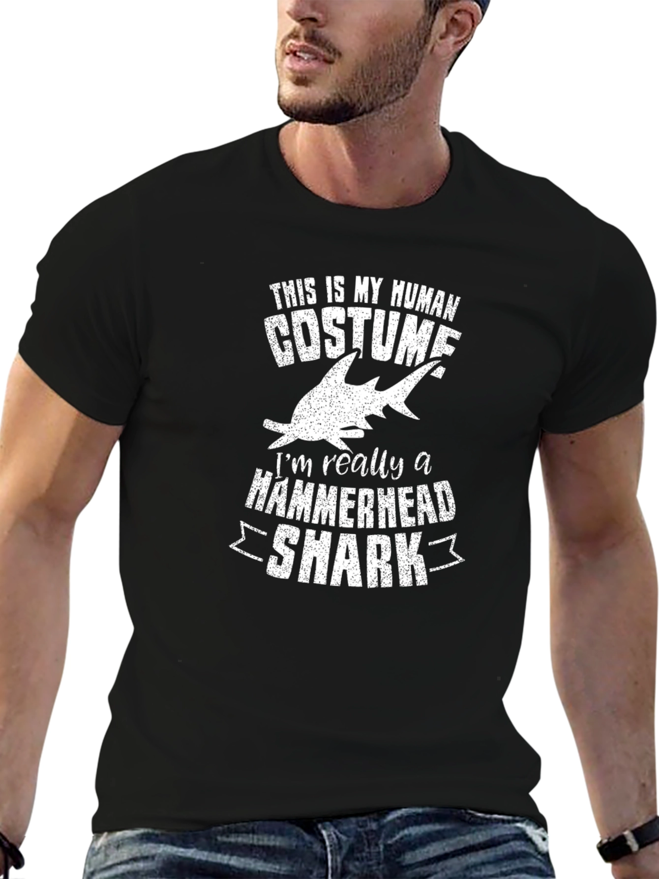 Human Costume Hammerhead Shark Tee