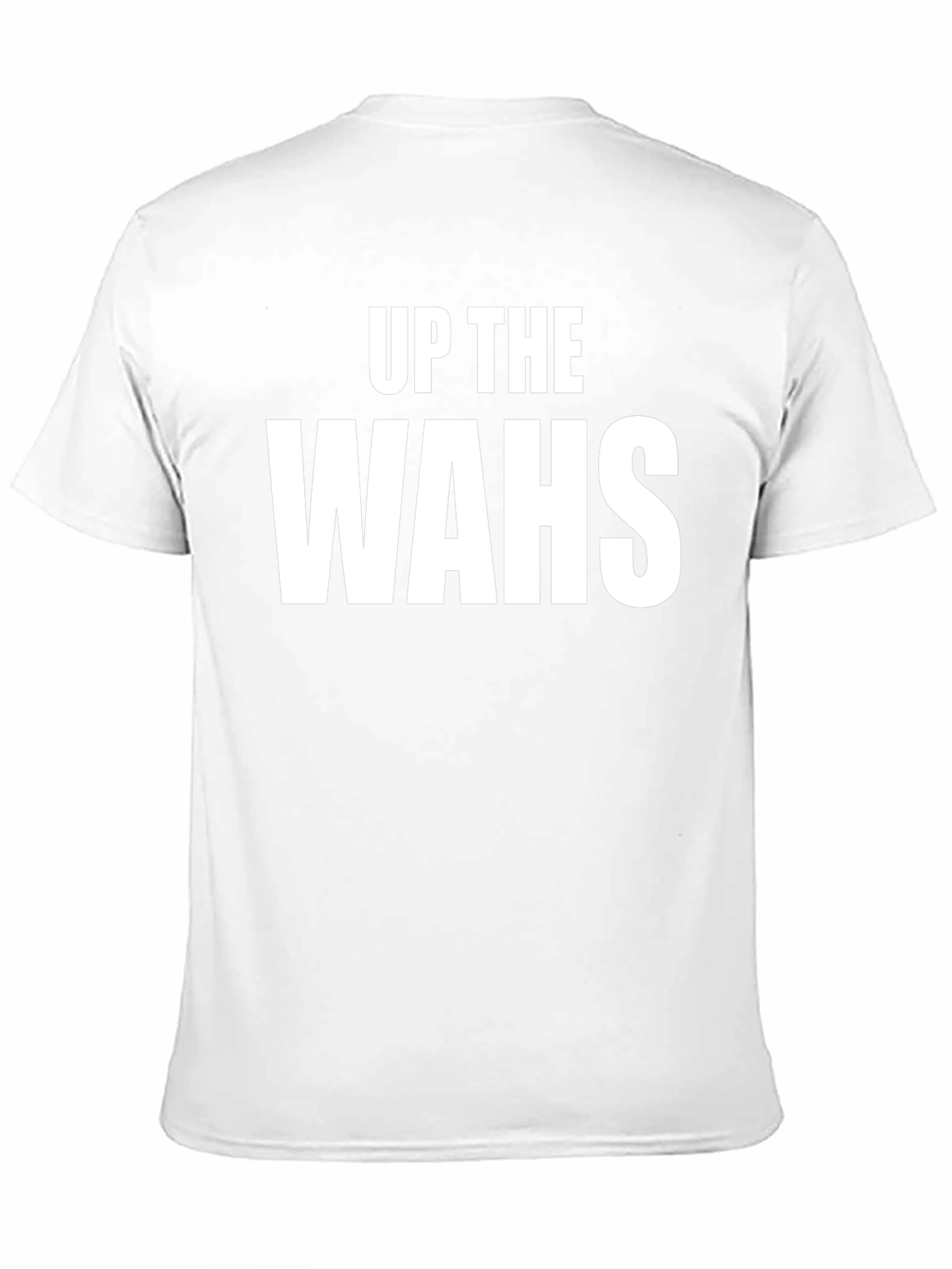 Up The Wahs T-Shirt - Black Cotton Graphic Tee